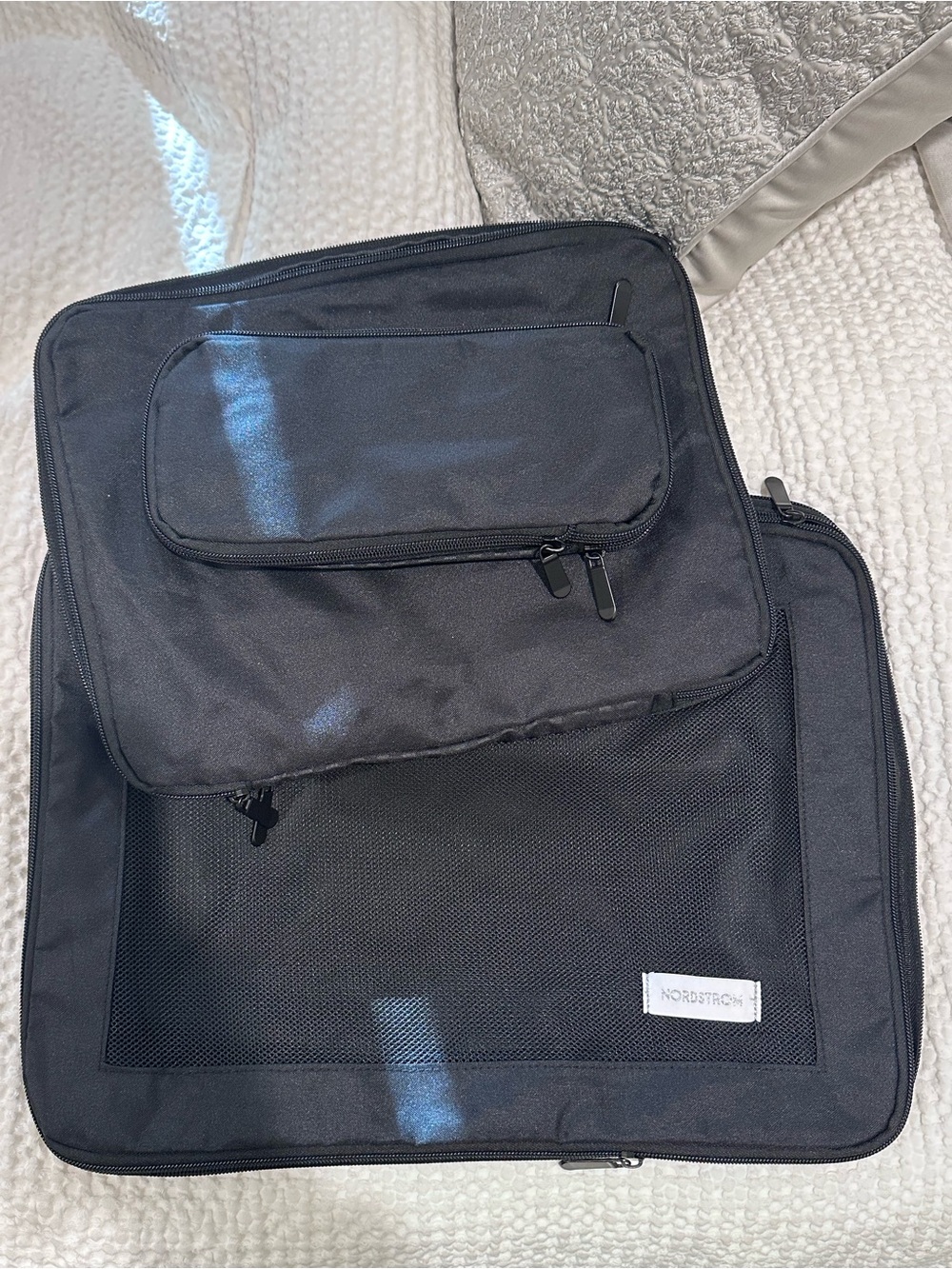 EXCLUSIVE Nordstrom Black and White Logo Print Canvas Tote - Picture 3 of 3